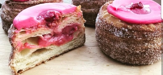 Cronut Raspberry and White Choc - Desserts Delivered
